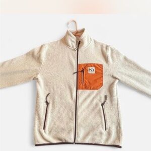 Kari Traa Cream Fleece with Orange Accent